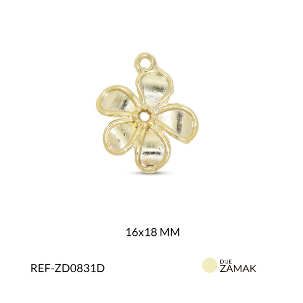 Dije zamak flor 16x18mm x und