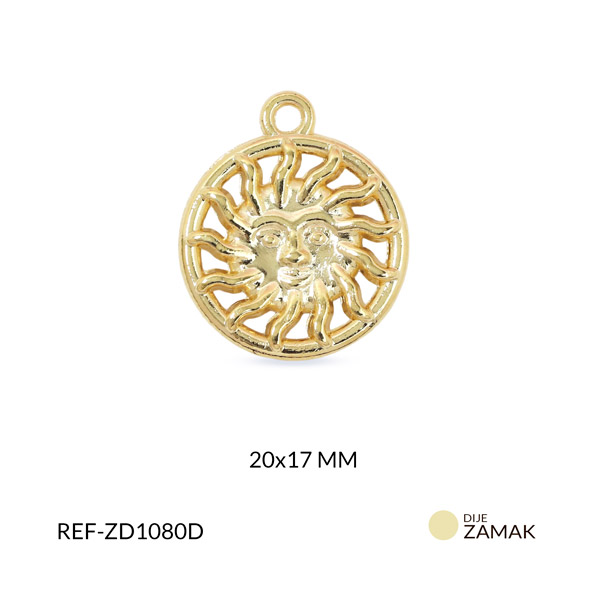 Dije zamak circulo sol 20x17mm x par