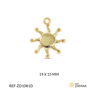 Dije zamak sol 19x15mm x par