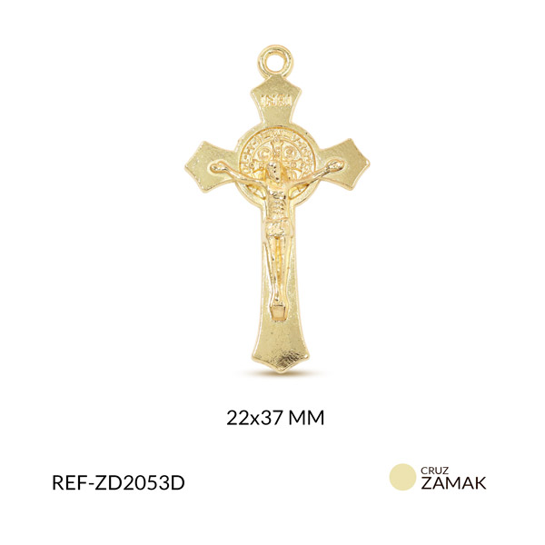 Cruz zamak san benito 22x37mm x unidad