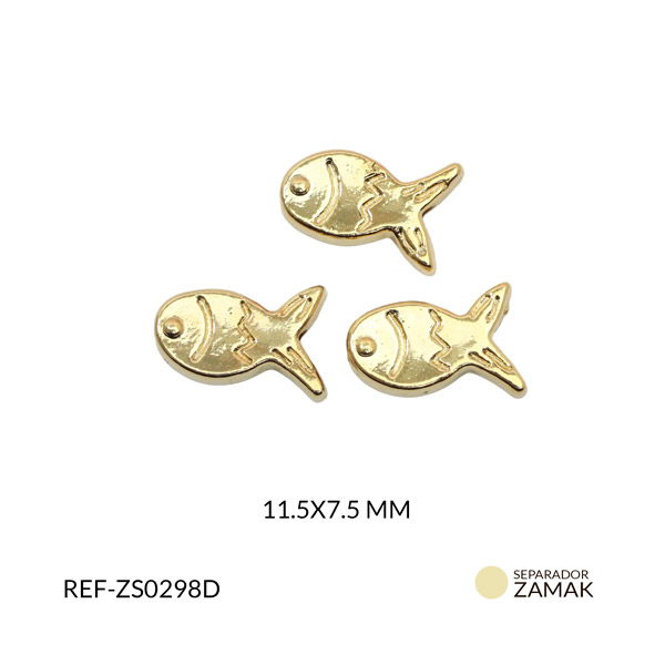 Separador zamak pez 11.5x7.5mm x 3 unidades