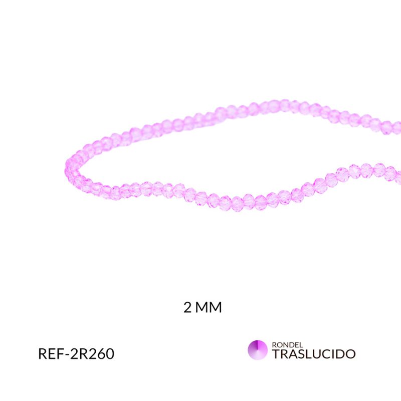 Róndela lila morado traslucida 3mm