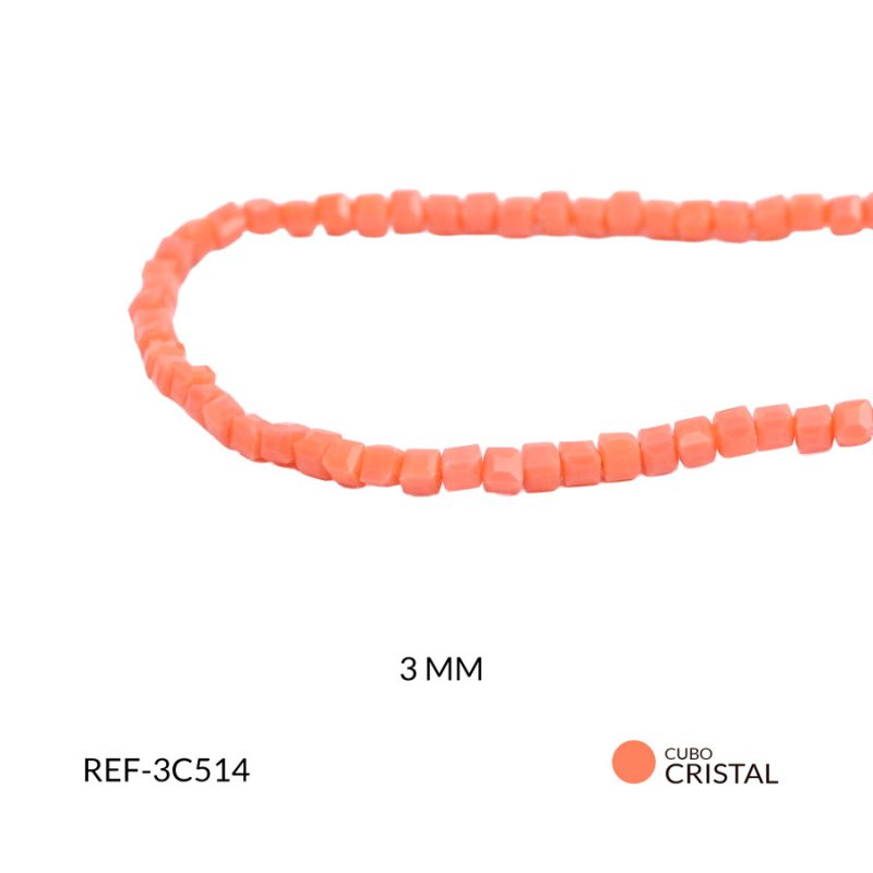 Cubo naranja mate 3mm
