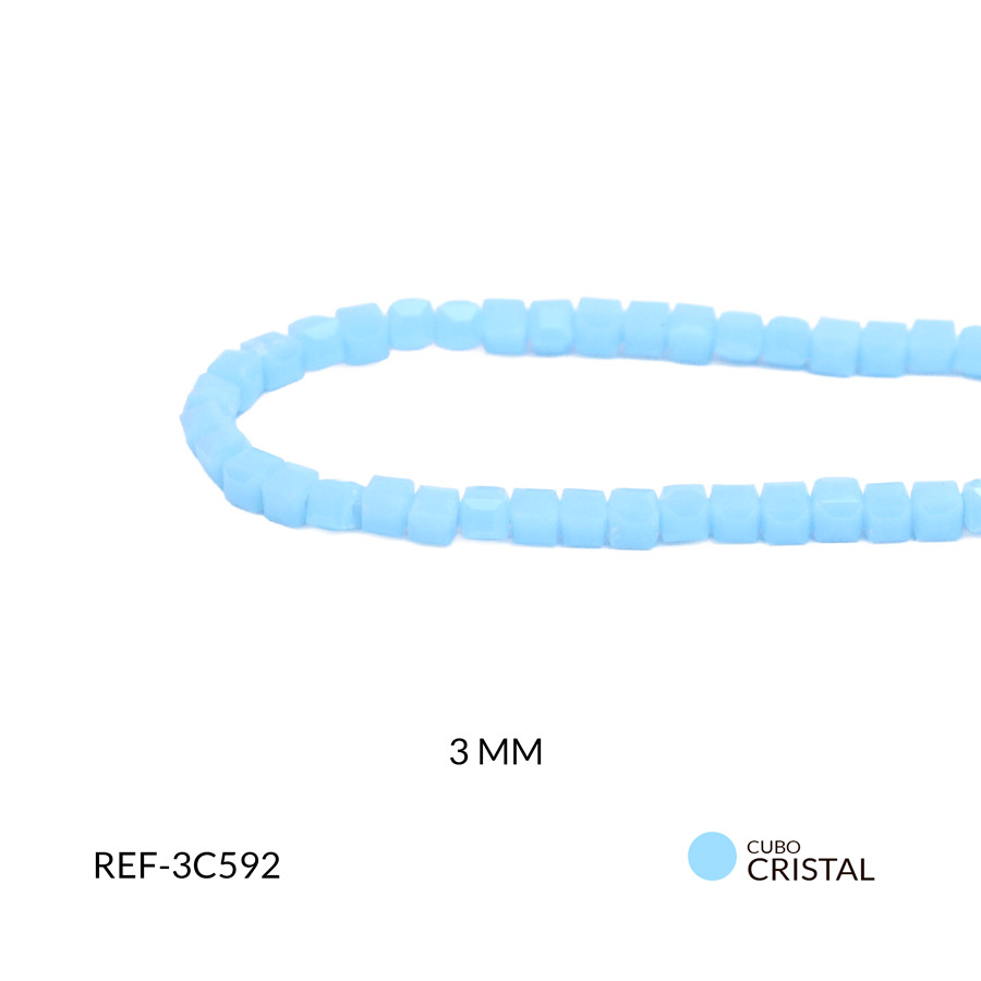 Cubo azul cielo mate 3mm
