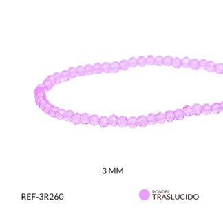 Róndela lila morado traslucida 3mm