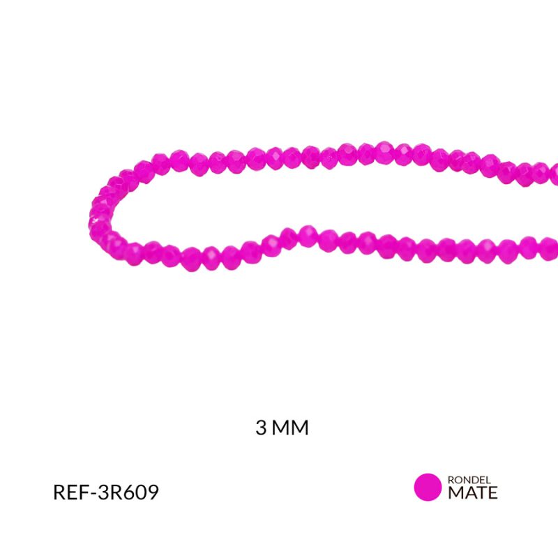 Róndela fucsia mate pastel 3mm