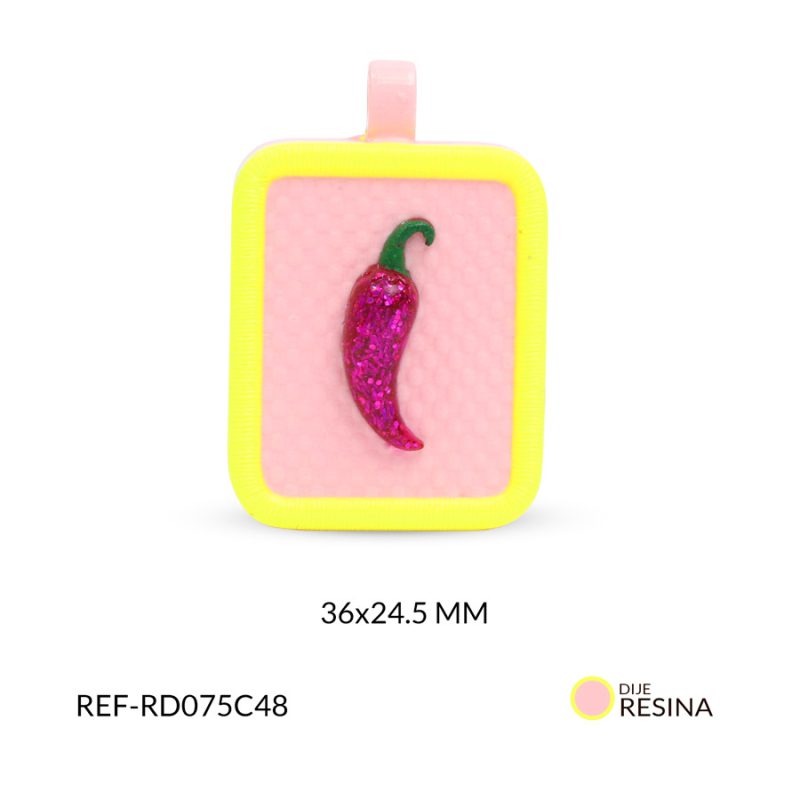 Dije resina ají 36x24.5mm x und