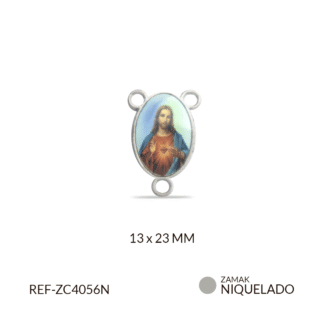 Crucero zamak sagrado corazón 13x23mm x 6und