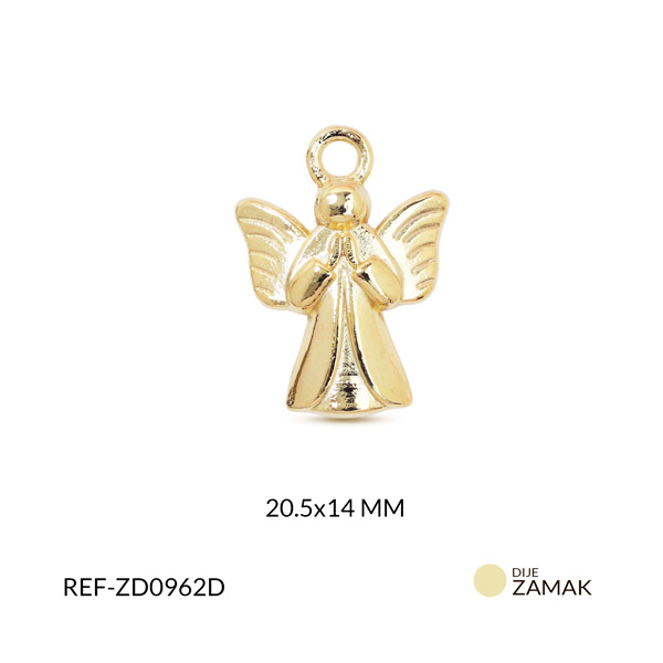 Dije zamak angel 20.5x14mm x unidad