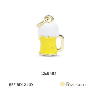 Dije cerveza en covergold 12x8mm x und