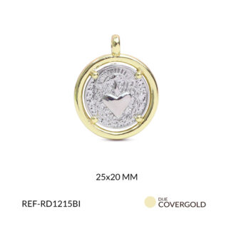 Dije covergold sagrado corazón de jesús 25x20mm x und