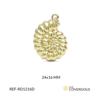 Dije covergold caracol 24x18mm x und