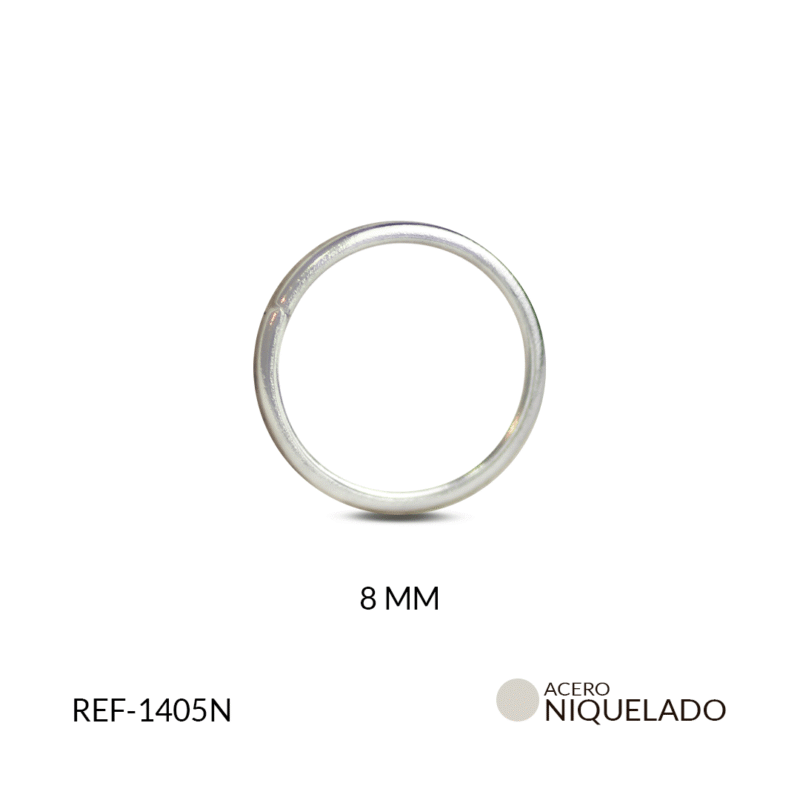 Argolla en acero 8mm x 12und