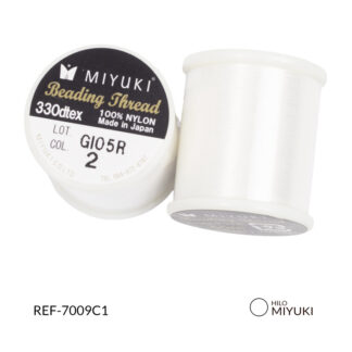 Hilo miyuki blanco x 50mt aproximadamente