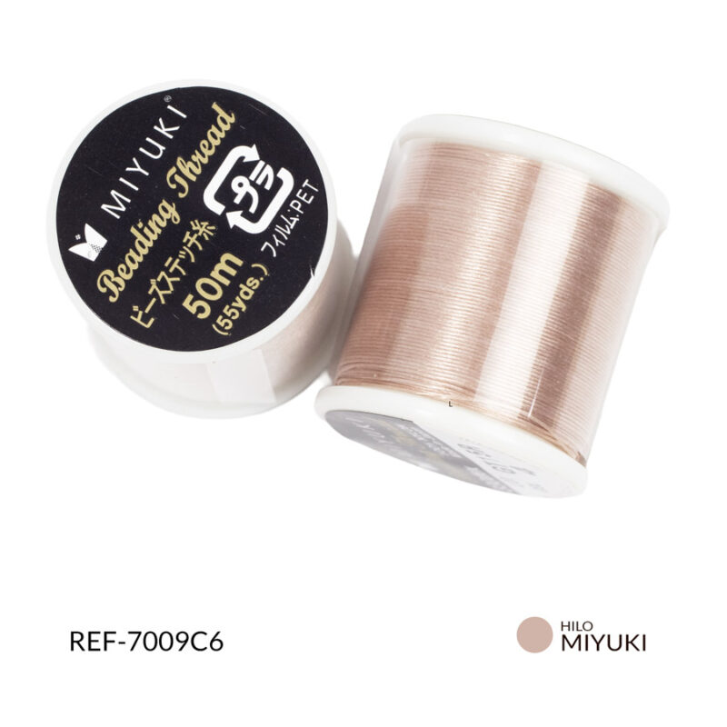 Hilo miyuki beige x 50mt aproximadamente