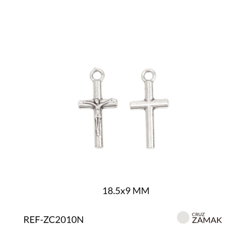 Cruz zamak cristo mini 18.5x9mm x 12und