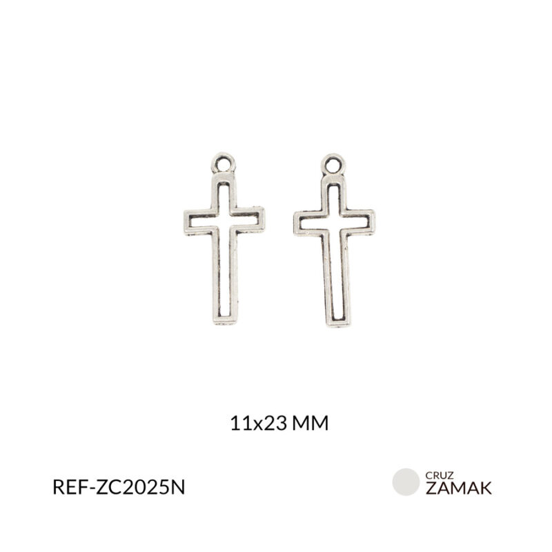 Cruz zamak calada 11x23mm paq x12 unidades