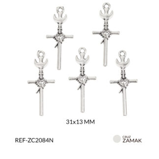Cruz zamak del apostolado 31x13mm paq x12