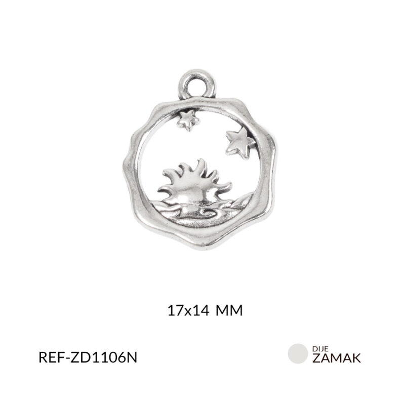 Separador zamak mano hamsa mini 10x12mm