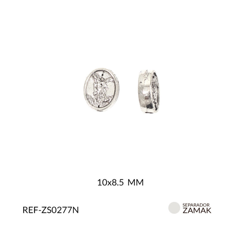 Separador zamak San Miguel Arcángel 10x8.5mm paq x12 unidades