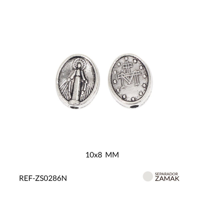 Separador zamak virgen milagrosa 8x10mm x 12und