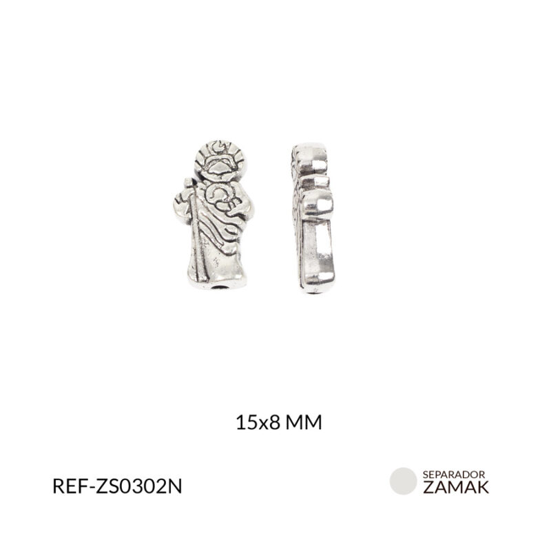 Separador zamak san judas tadeo 15x8mm x 12und
