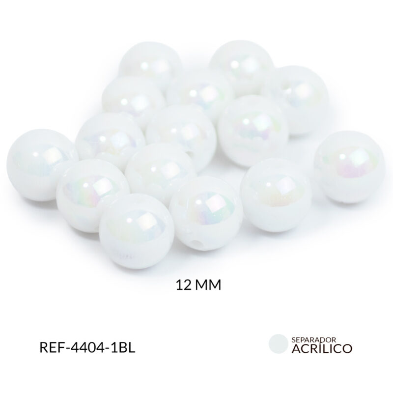 Abaco acrilico bola boreal blanco 12mm x 500gramos