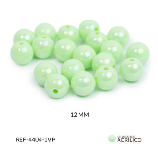Abaco acrílico bola boreal verde 12mm x 125grm