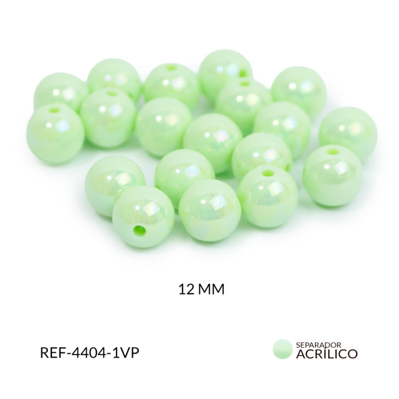 Abaco acrílico bola boreal verde 12mm x 500gramos