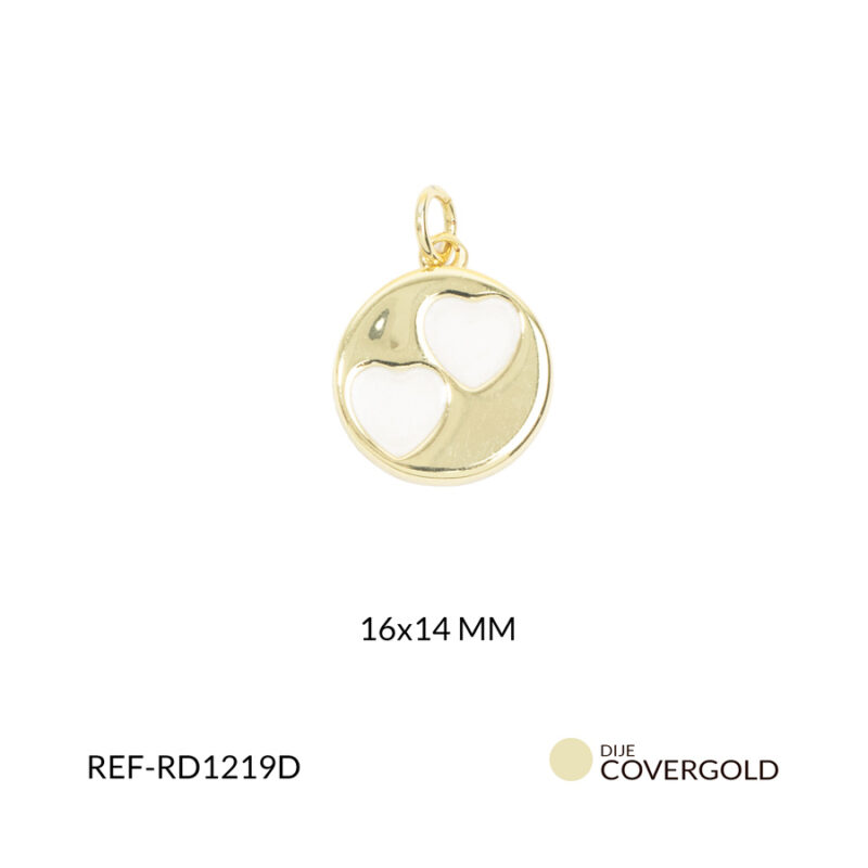 Dije covergold corazón 16x14mm x und