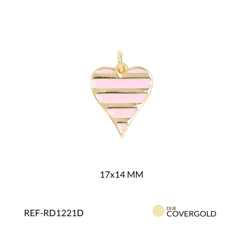 Dije covergold corazon 17x16mm x und