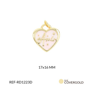 Dije covergold corazon 17x16mm x und