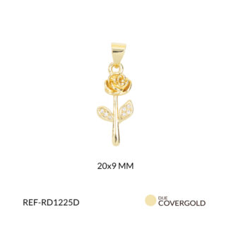 Dije covergold rosa 20x19mm x und