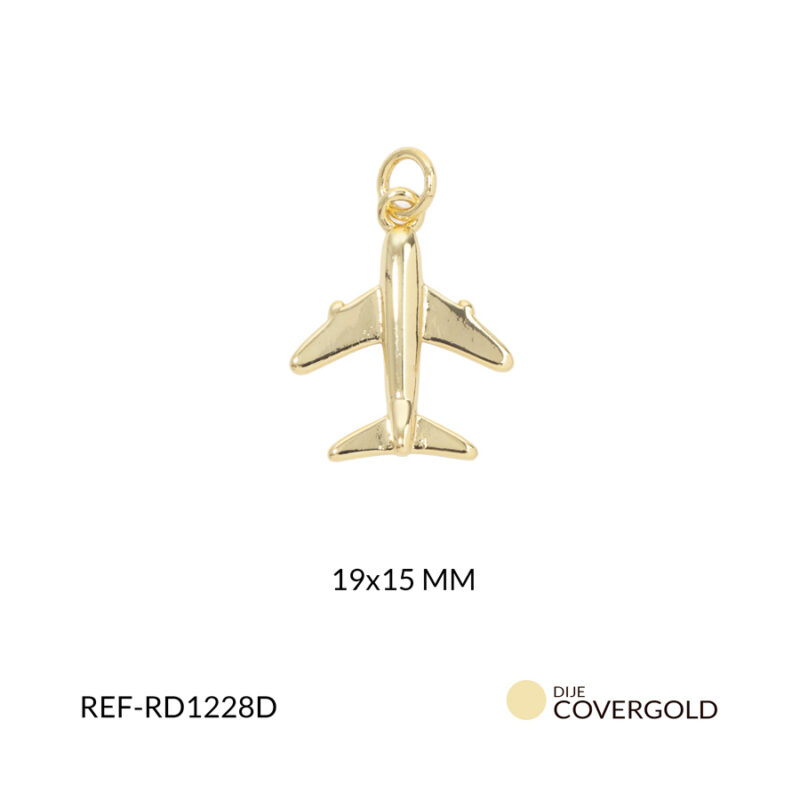 Dije covergold avion 19x10mm x und