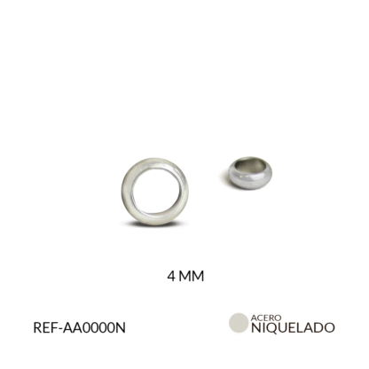 Separador acero arandela Juliana 4mm paquete x12 unidades
