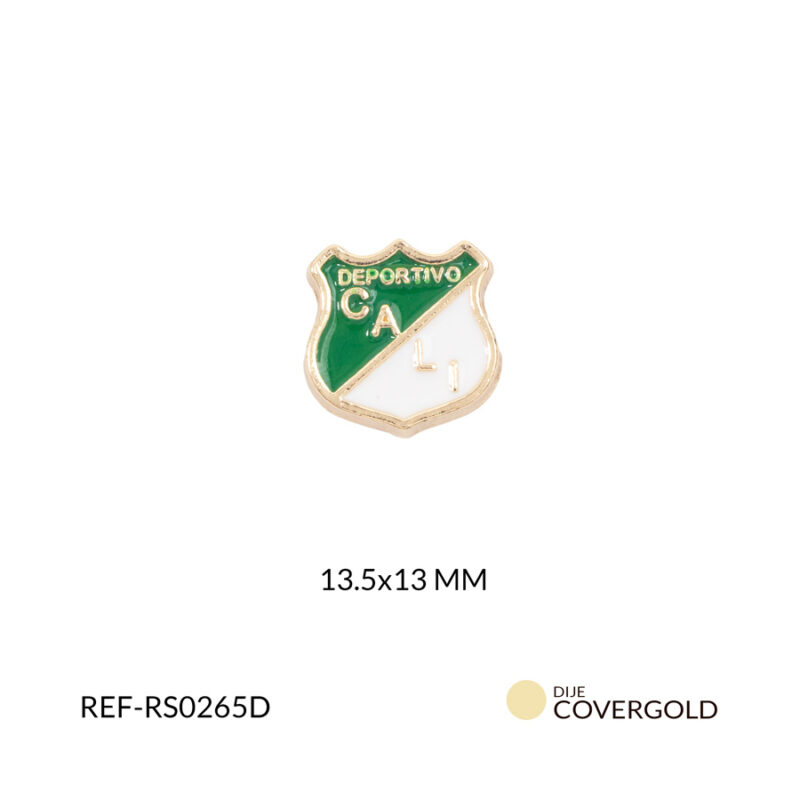 Separador covergold escudo deportivo cali 13.5x13mm x und