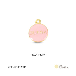Dije zamak sueña resina rosado 16x19mm x und