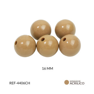 Abaco acrílico bola chocolate16mm x 125grm