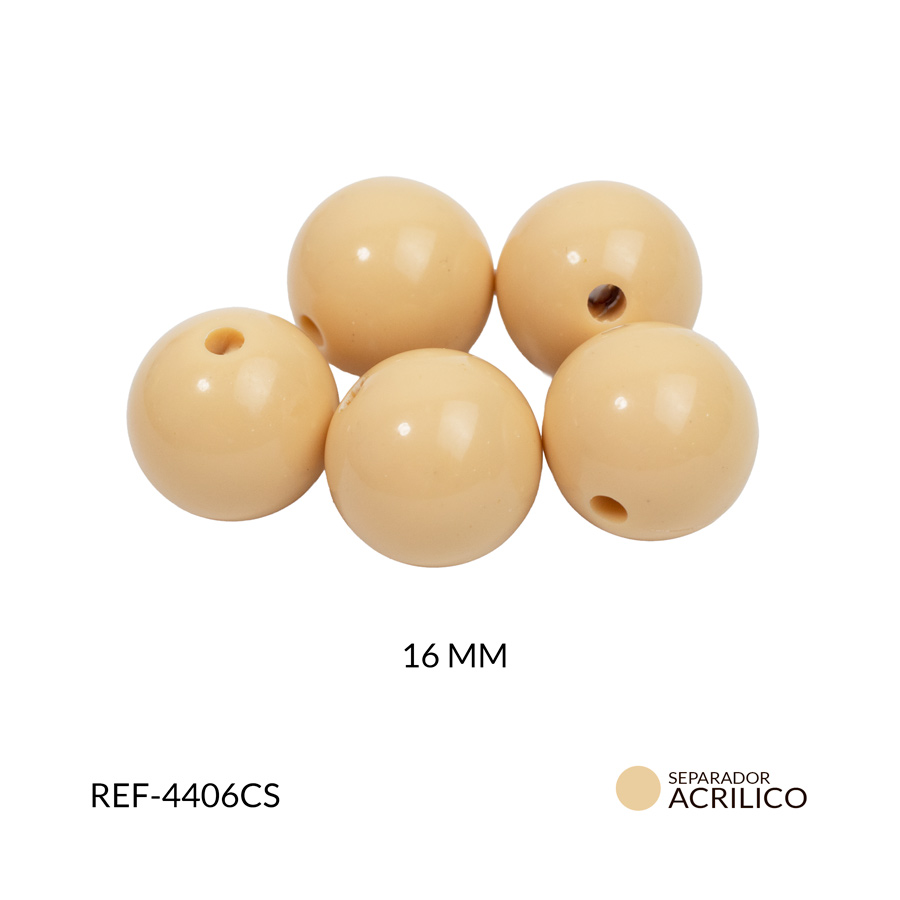 Abaco acrílico bola curuba 16mm x 125grm