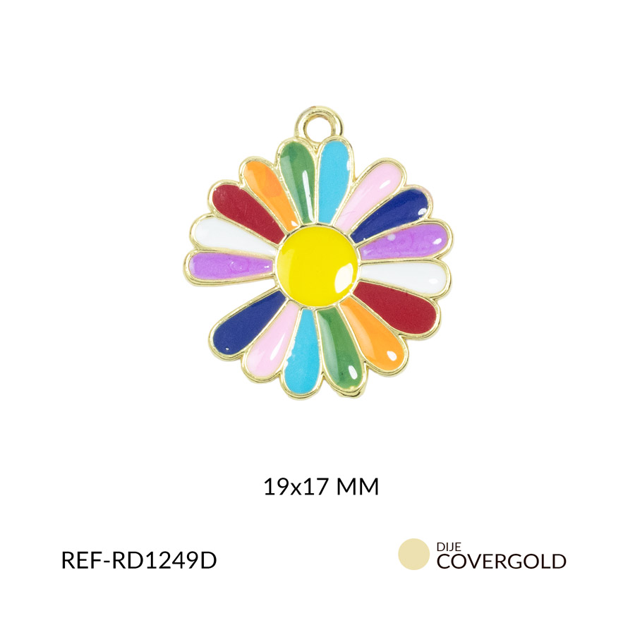 Dije covergold margarita mixta 19x17mm