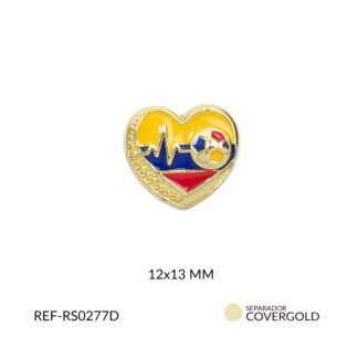 Separador covergold corazon colombia cardio 12x13mm x und