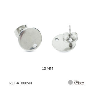 Topo acero circulo liso 10mm x par