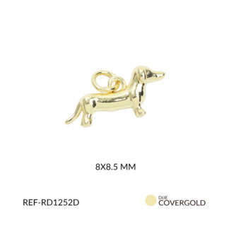 Dije covergold perro salchicha 8x18.5mm x und