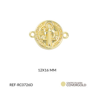 Centro pulsera covergold san benito 12x16mm x und