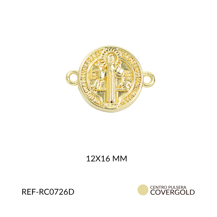 Centro pulsera covergold san benito 12x16mm x und