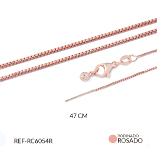 Cadena rodinada cola de ratón con pin x unid