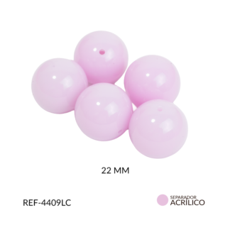 Bola abaco acrílico lila 22mm x 125gramos