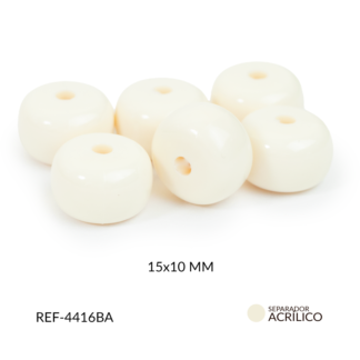 Abaco acrílico dona beige 15x10mm x 125gramos