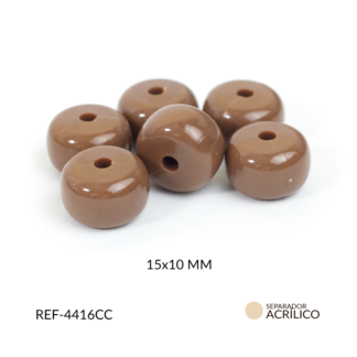 Abaco acrílico dona cafe 15x10mm x 125gramos