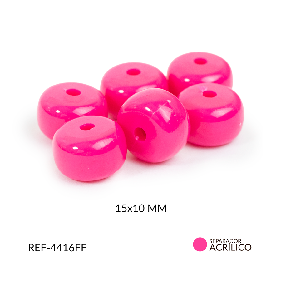 Abaco acrílico dona fucsia 15x10mm x 125gramos
